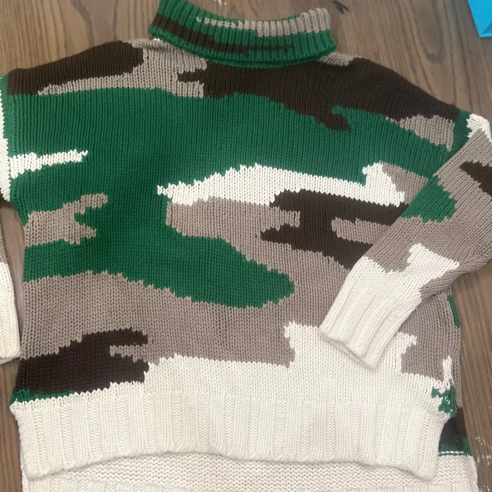 525 America Camo Chunky Knit Turtleneck Sweater - Picture 7 of 7